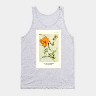 Yellow-horned Poppy Botanical Illustration Tank Top